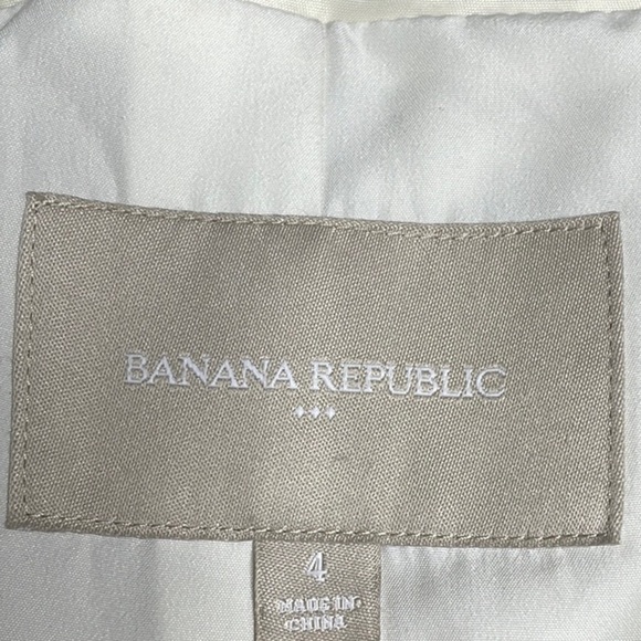 BANANA REPUBLIC Cream Women's Blazer Suit Jacket - Picture 8 of 10